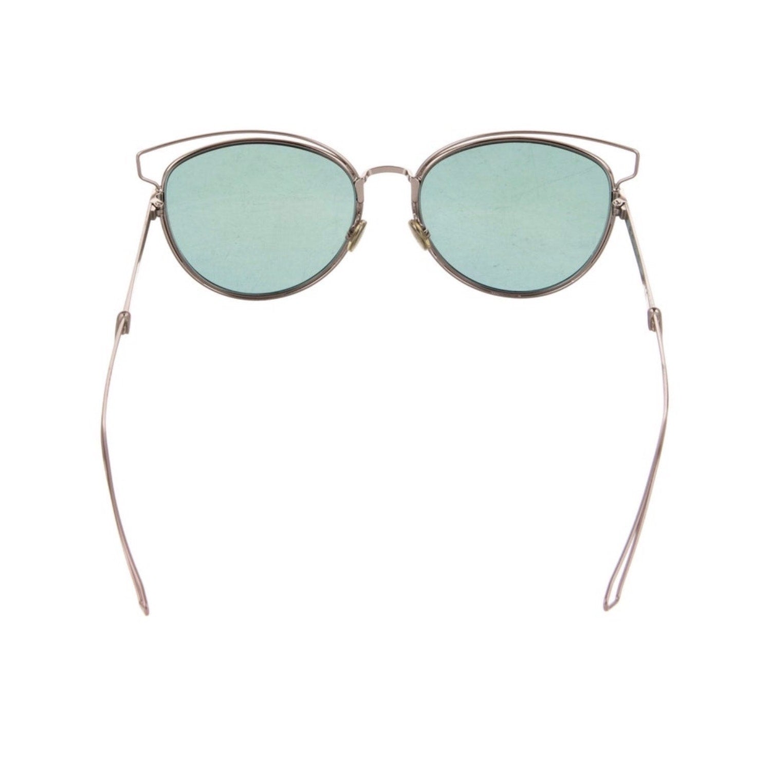 Christian Dior Sideral2 Mirrored Lenses Cat-Eye Sunglasses With Case