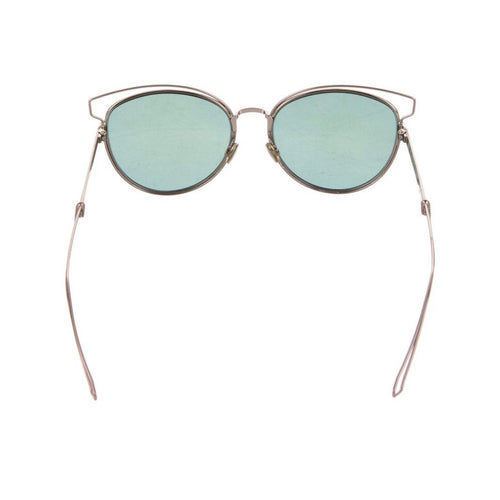 Christian Dior Sideral2 Mirrored Lenses Cat-Eye Sunglasses With Case