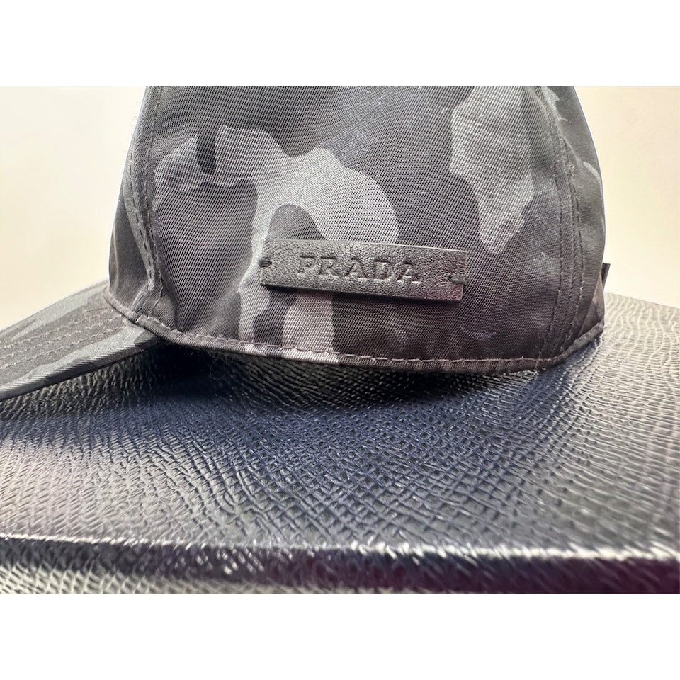 Unisex Prada Tessuto Camouflage Adjustable Baseball Cap With Box Size M