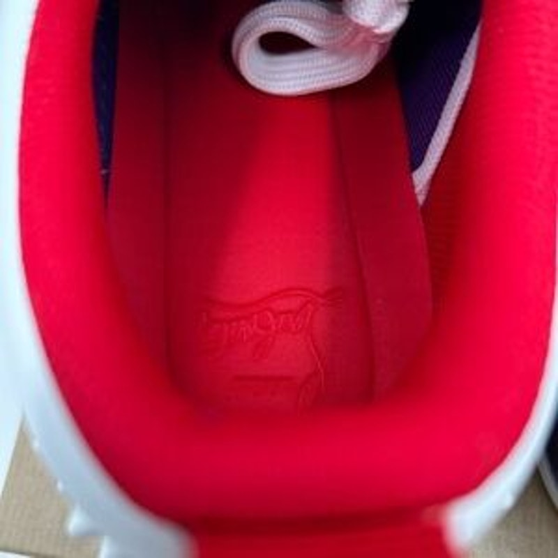 Christian Louboutin Mens Astroloubi, leather trimmed sneakers size 45