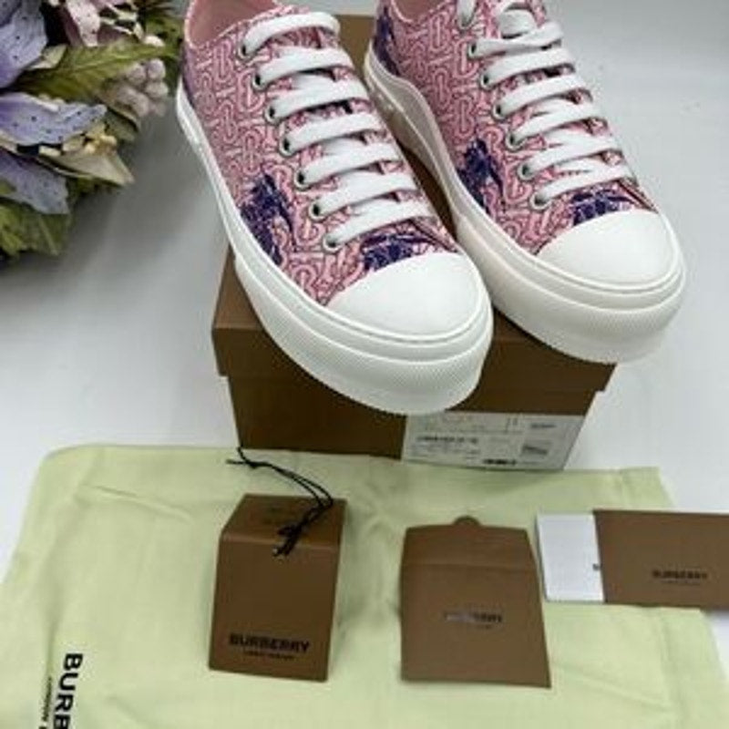 Women’s Burberry Jack TB monogram sneakers size 41 fits 10.5 US