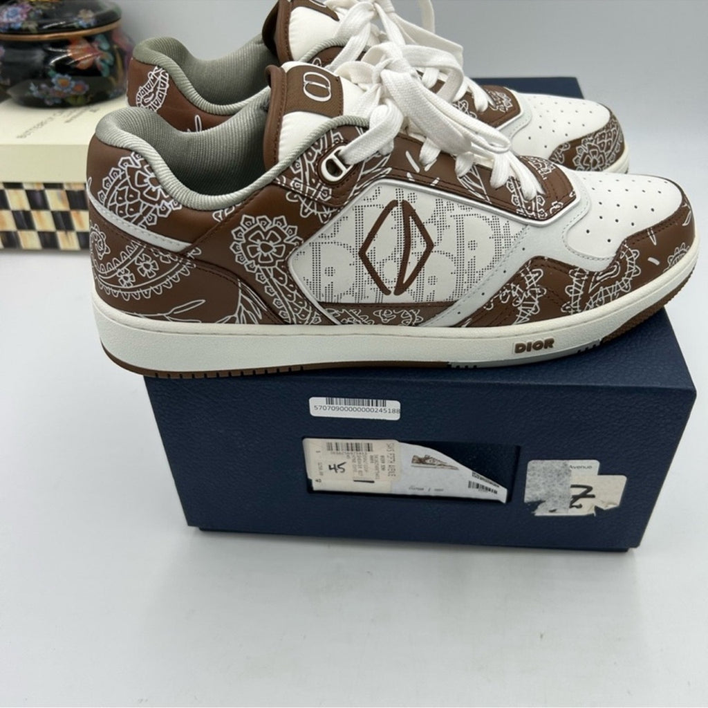 Men's Dior B 27 low Paisley sneakers Rare 
Size 45 
Made in Italy