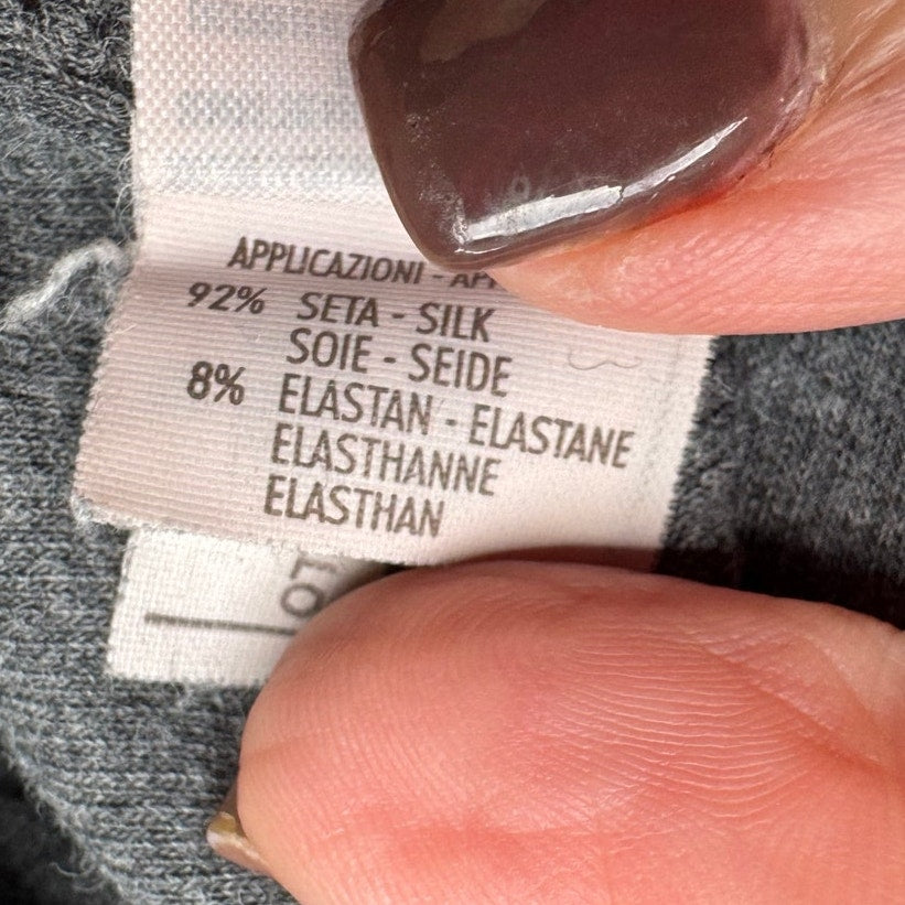 Brunello Cucinelli Grey Knit Mock Turtleneck Mini Dress Size XL Fits Size M
