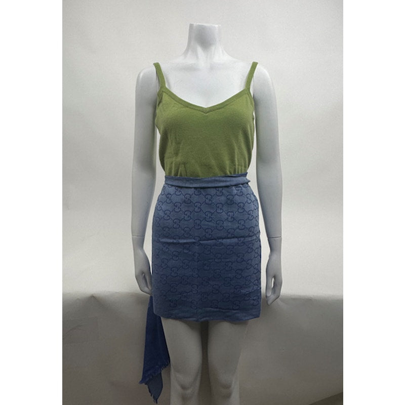 Ultra Moda NWT Green 100% Cashmere Sleeveless V-Neck Sweater Size M
