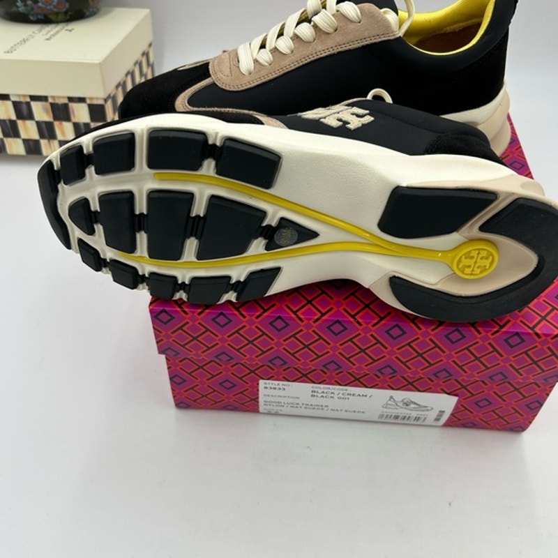 Women's Tory Burch good luck trainer sneakers size 9.5