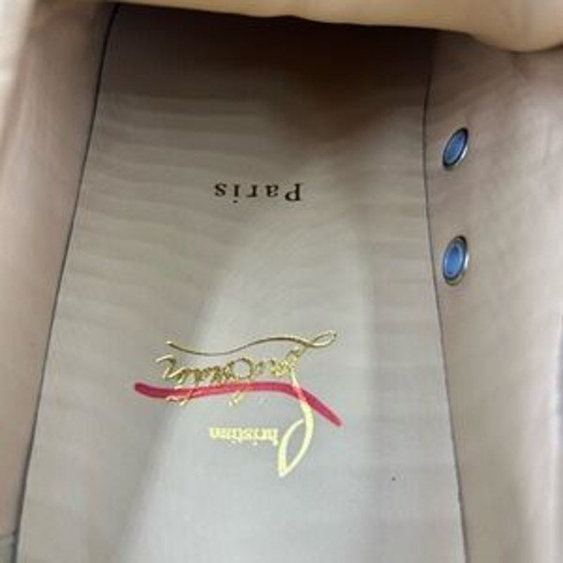 Men's Christian Louboutin, Louis Jr low top sneakers size 43 made in Italy