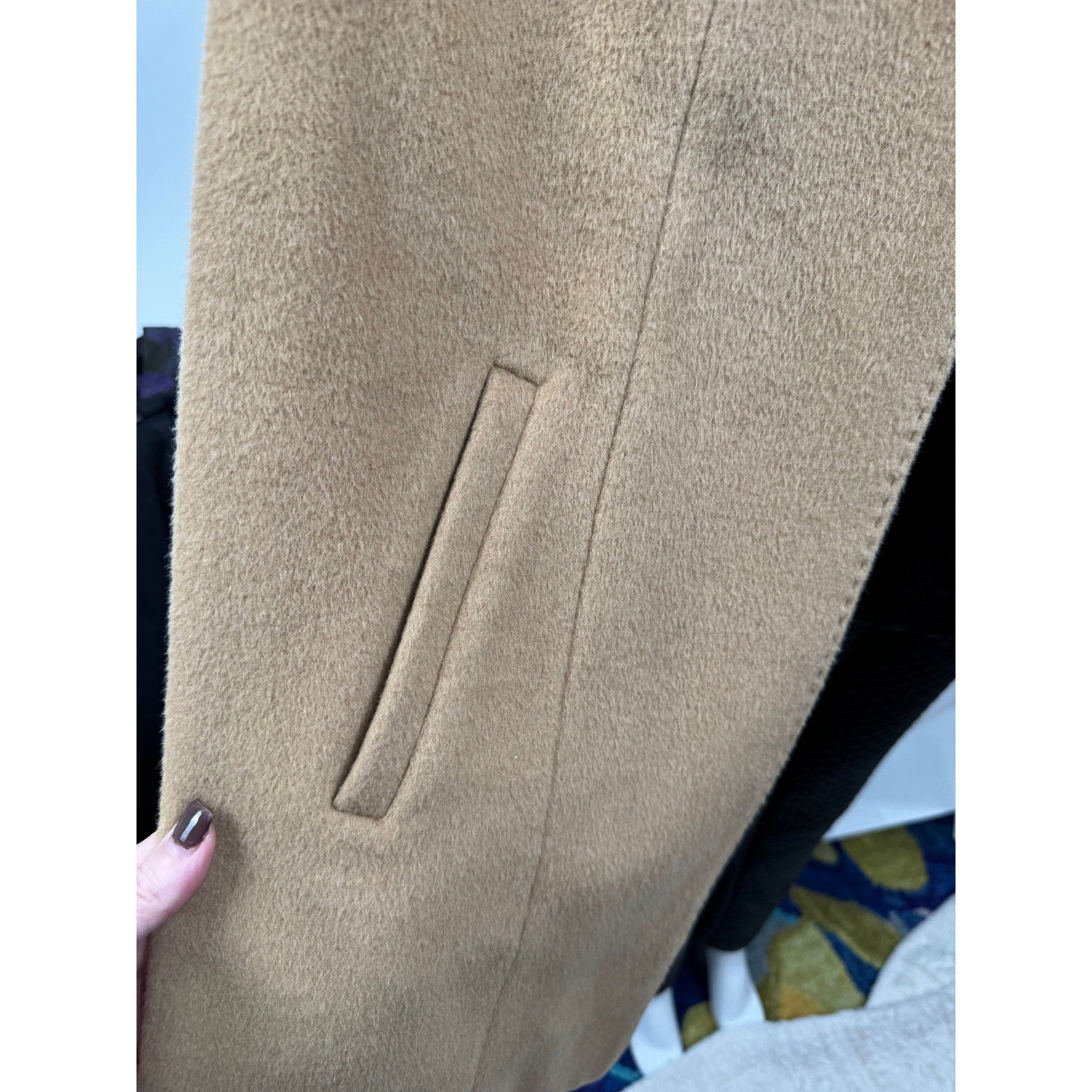 The Eight Senses NWT Camel Wool Blend Hooded Wrap Cape One Size