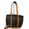 Louis Vuitton Brown Coated Canvas Monogram Babylone Zip Top Handle Bag