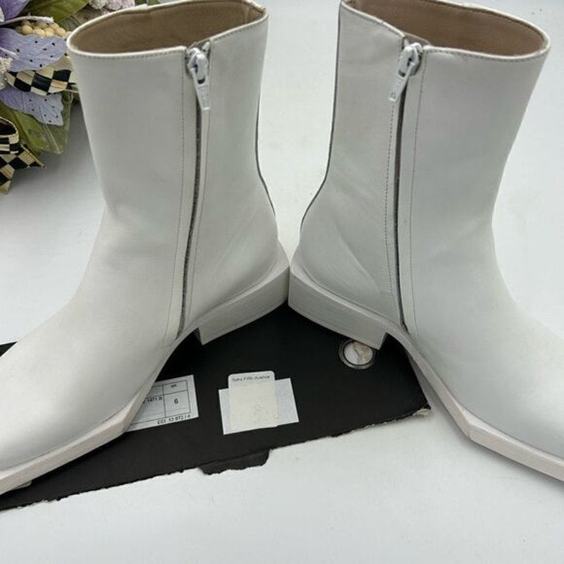 Men’s Sunni Sunni block heel leather boots size 6, made in Portugal