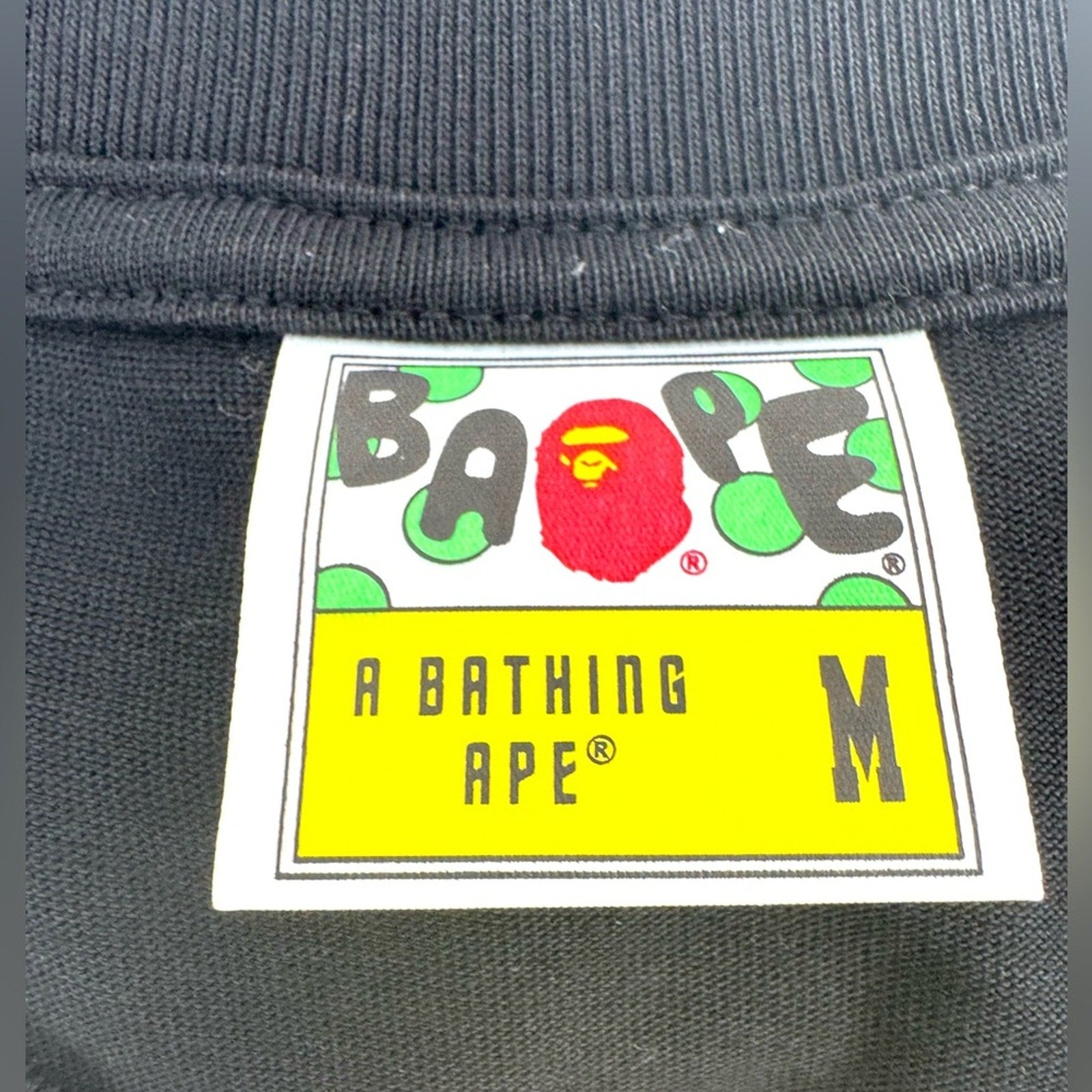 Men’s BAPE Black Hand Draw Graphic Relaxed Fit T-shirt Size M oversized NWT’s