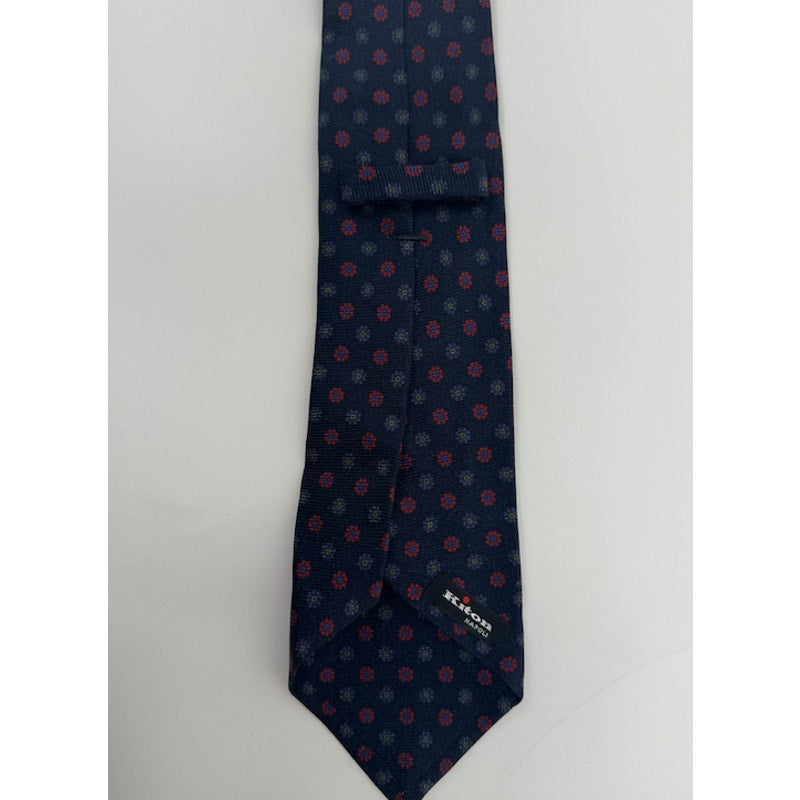 Kiton Napoli Men's Multicolor Floral 100% Silk Tie Made in Italy