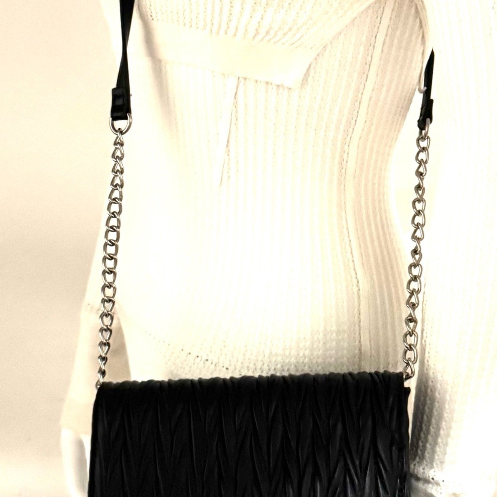 Steve Madden Black Matelasse bag