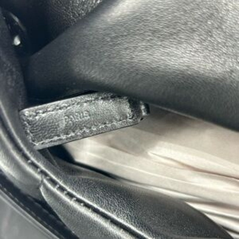 Saint Laurent YSl Black Lou Lou medium Puffer Shoulder Bag made in Italy