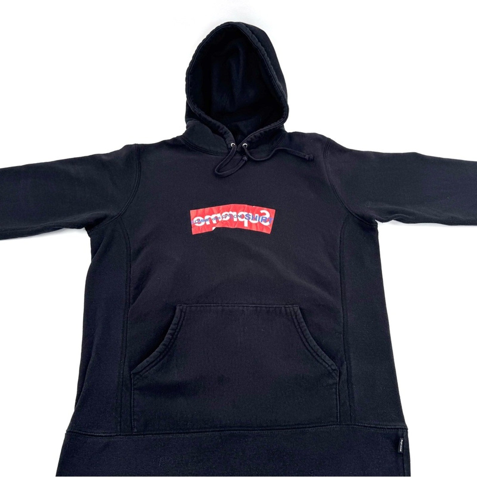 Supreme x Commes De Garçon box hoodie, Men’s medium/ W Large, heavyweight cotton