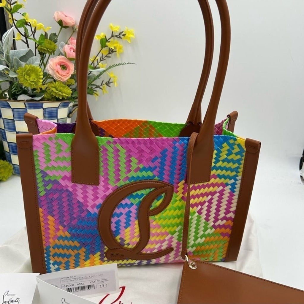 Women's Christian Louboutin side-by-side tote with removable pouch
Made in Italy