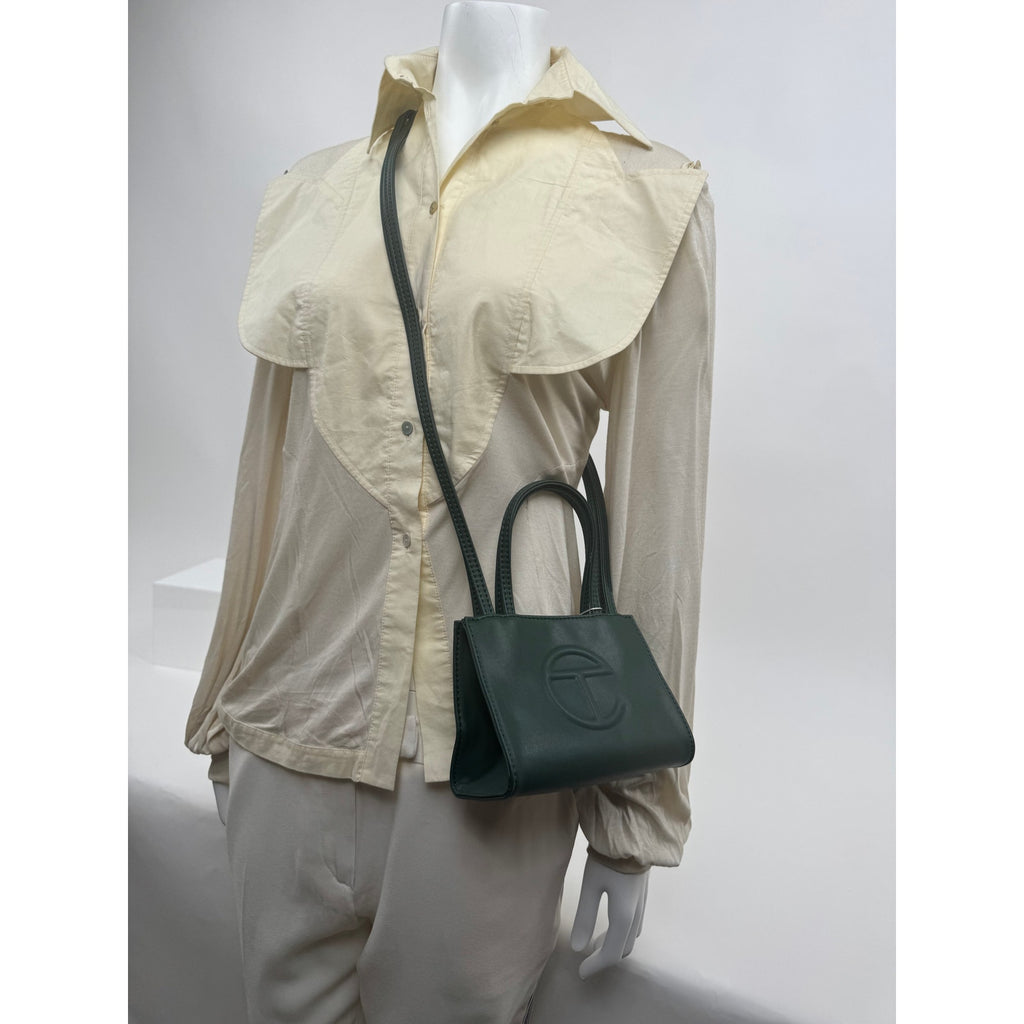 Telfar NWT Olive Green Giftable Small Shopper Bag