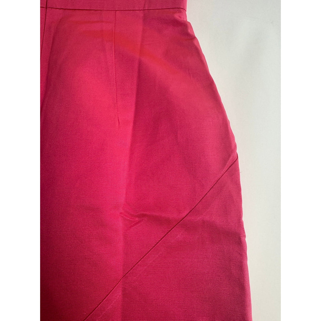 Martin Grant Paris NWT Structured A-Line Skirt – Hot Pink Silk Blend – Size S