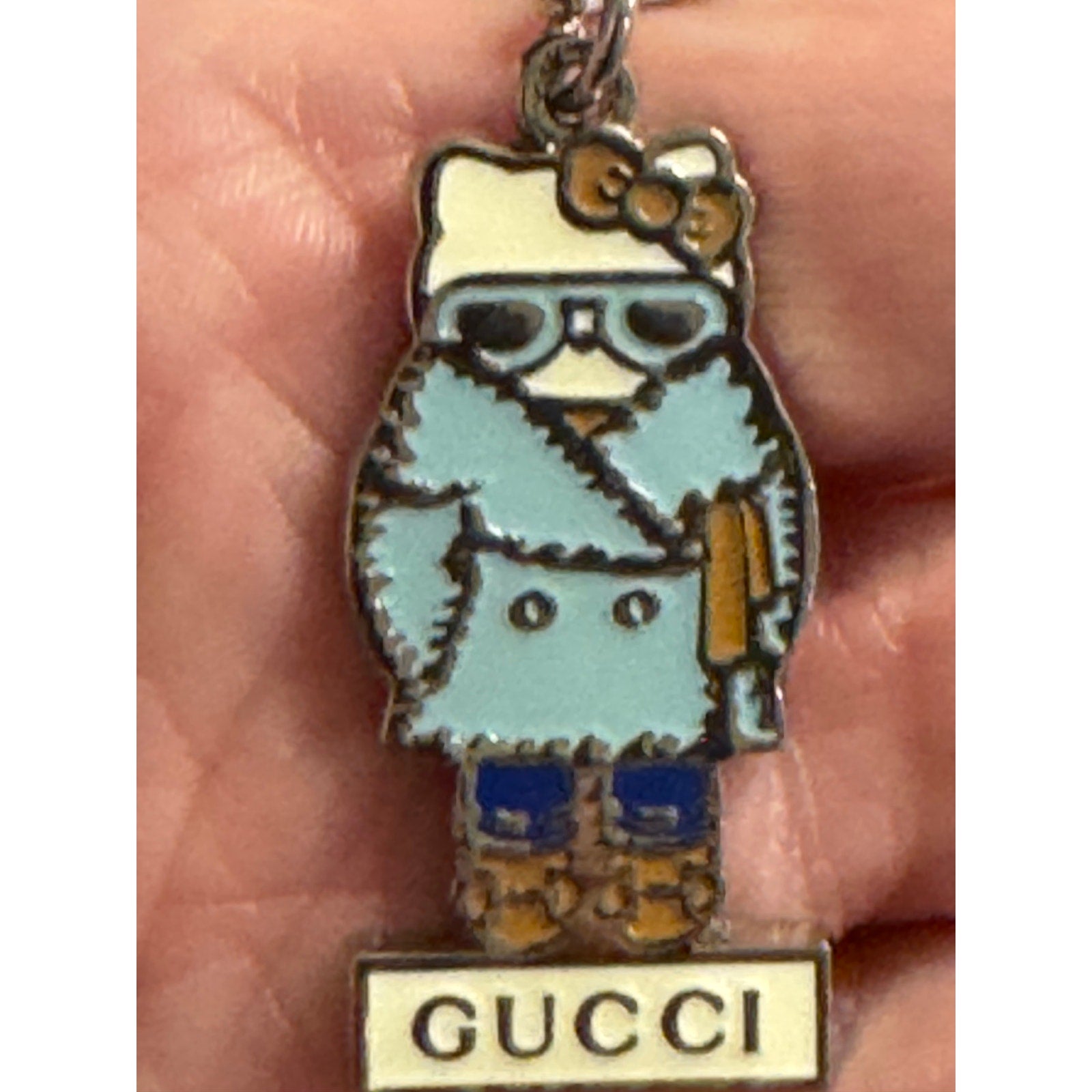 Gucci x Hello Kitty Vogue Limited Edition Bag Keychain Necklace Charm Pendant