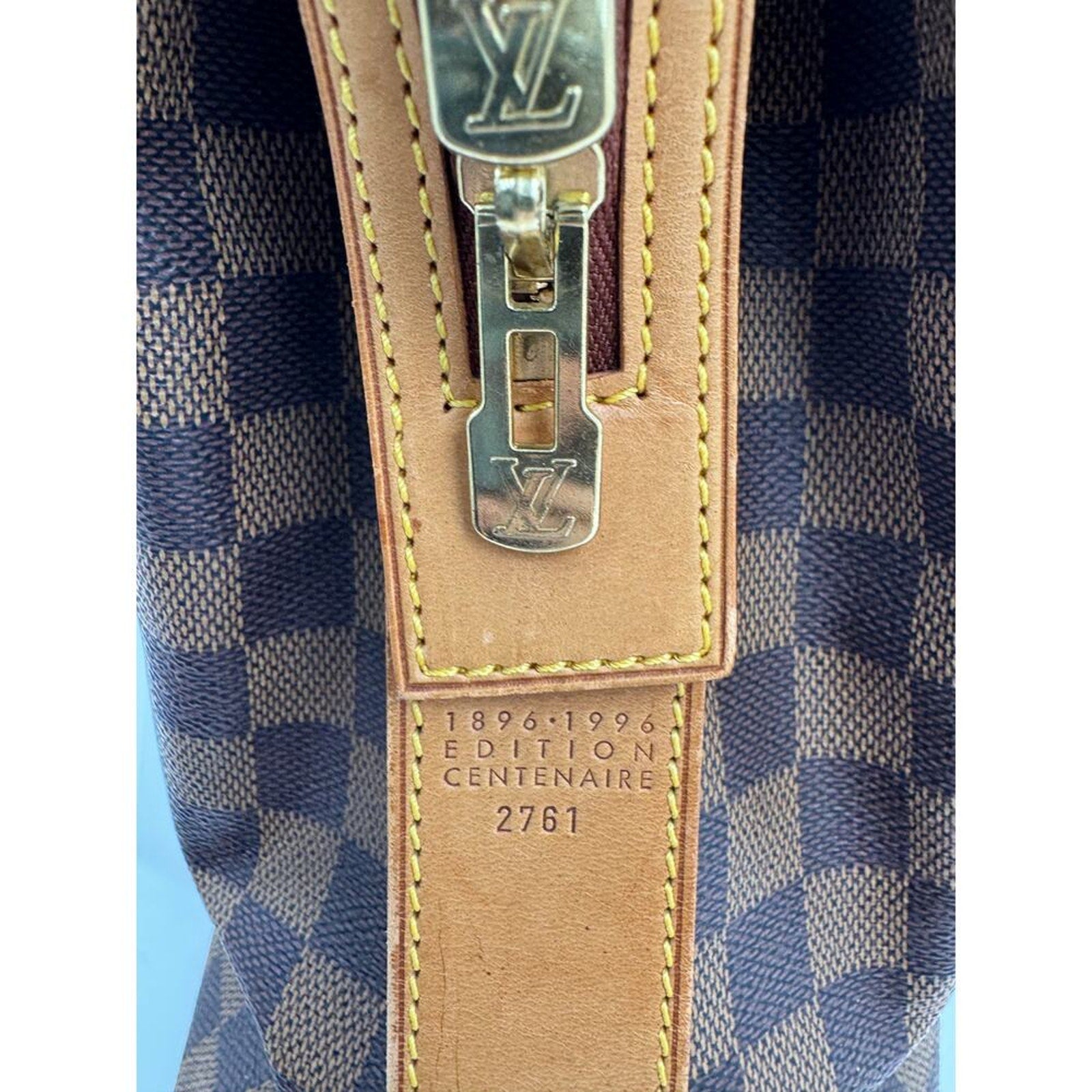 Louis Vuitton Damier Ebene Columbine Centenaire Special Edition Tote Bag