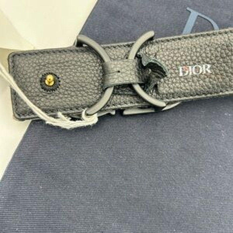 Men's Dior oblique jacquard reversible belt size 120 cm/46 inches made in Italy