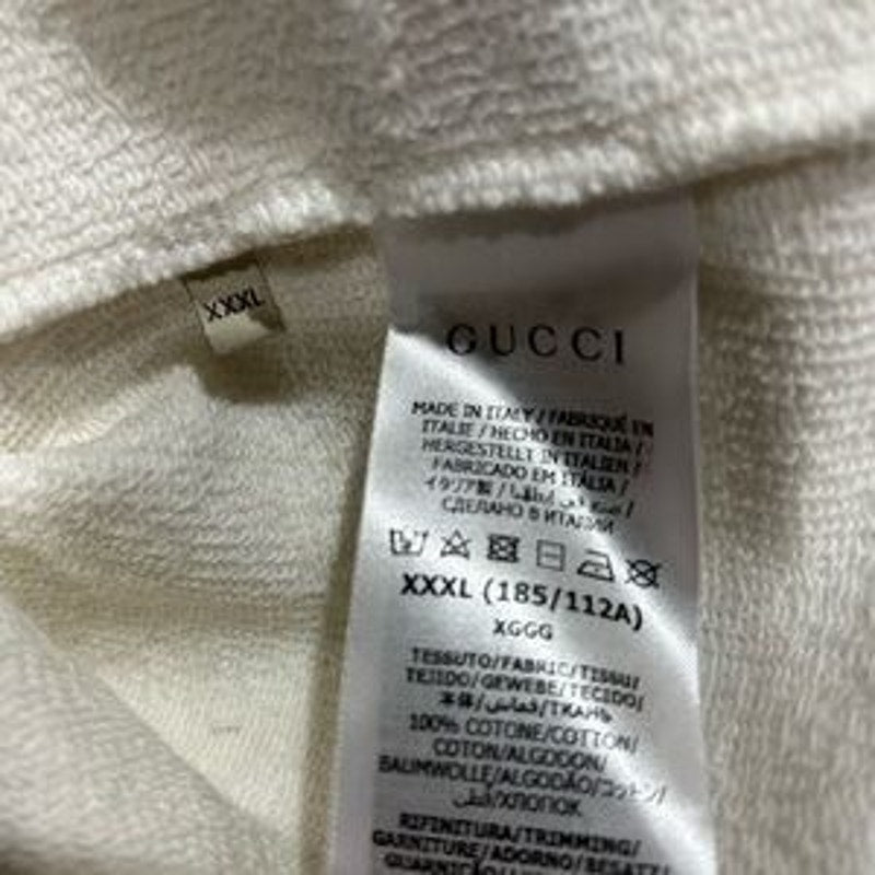 Men's Gucci FIRENZE 1921 cotton hoodie interlocking G/web stripe size XXXL