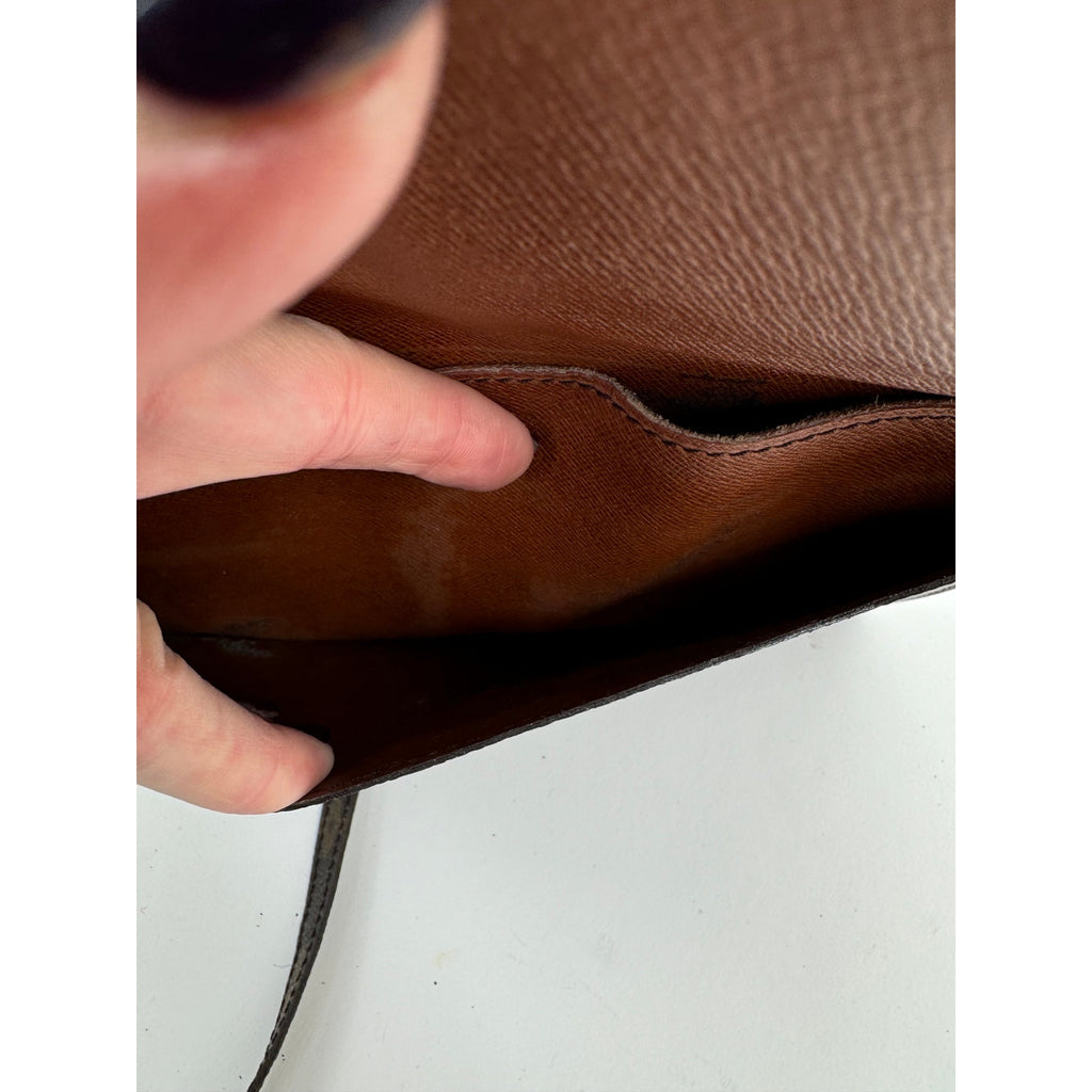 Louis Vuitton LV Monogram Pochette Double Rabat Thin Shoulder Bag