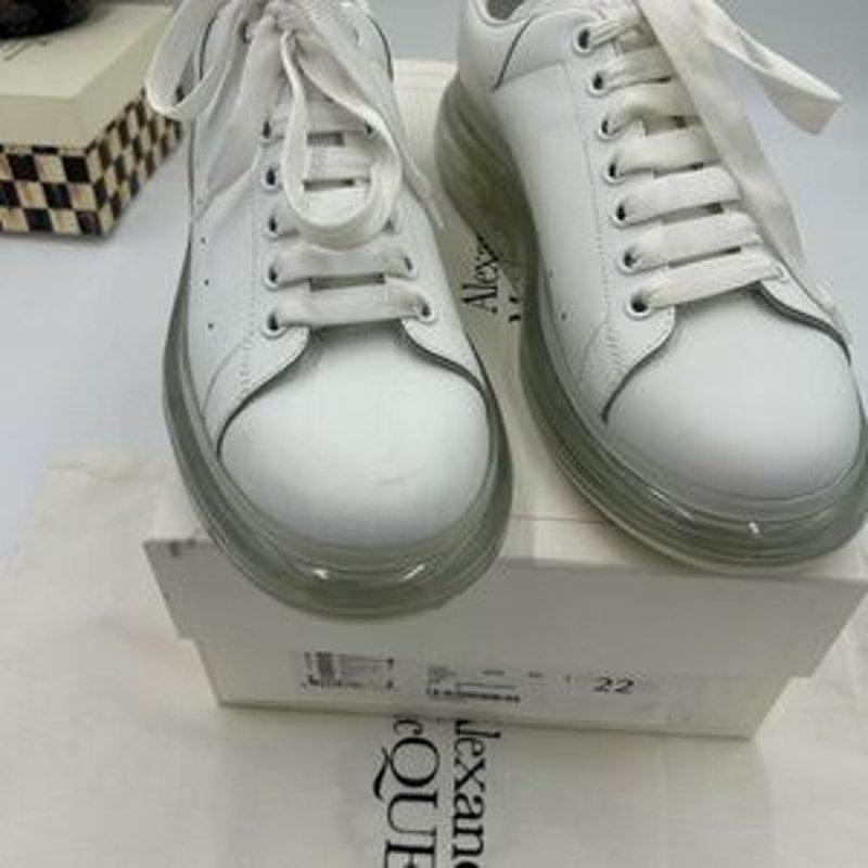Men's Alexander, McQueen oversized clear sole sneakers size 44 made in Italy
