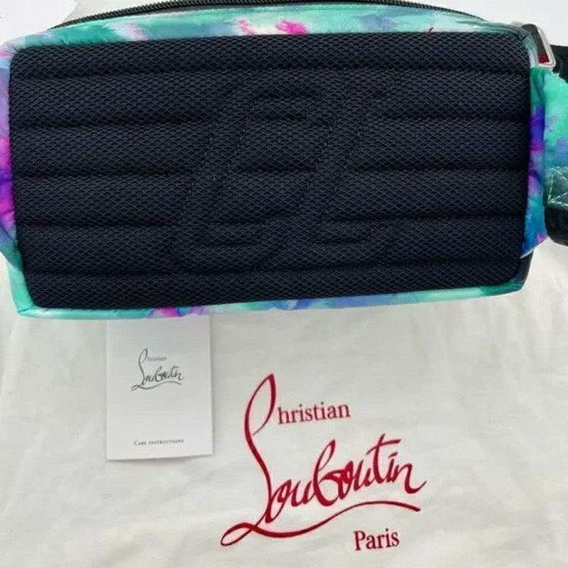 Unisex, Christian, Louboutin, loubideal adjustable belt bag made in Italy