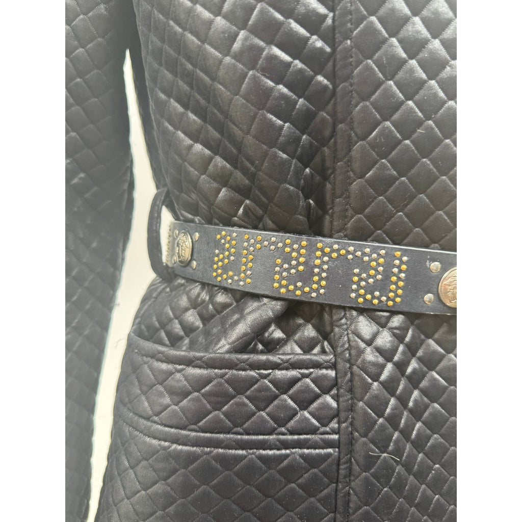 Versace Jeans Couture Women's Black Jacket and Pants Pantsuit with Belt – Size M