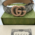 Men's Gucci, GG Marmont, Supreme canvas belt size 120 cm/46 inches made in Italy