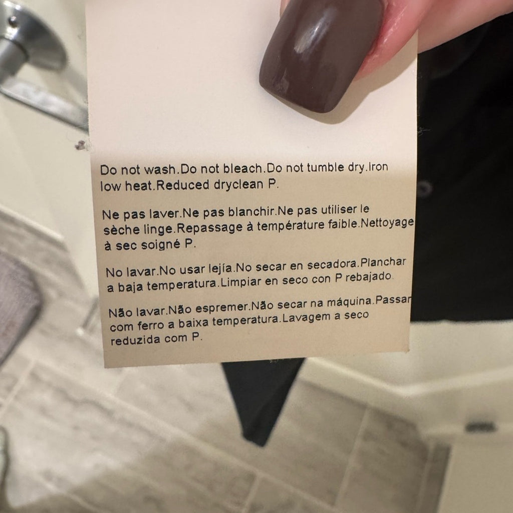 Hugo Boss Black button up silk Dress Shirt with Ruffle Detail women’s size 10