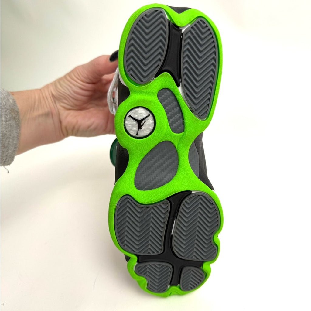 DS NIKE JORDAN 6 RINGS GS WHITE/GREEN STRIKE-BLACK SNEAKERYOUTH 5.5 323419-130