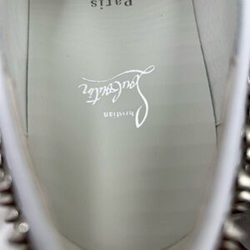 Men's Christian Louboutin roller boat spiked sneakers size 45 made in Italy