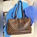 Louis Vuitton Damier Ebene tote, similar size to a Neverful..and functionality
