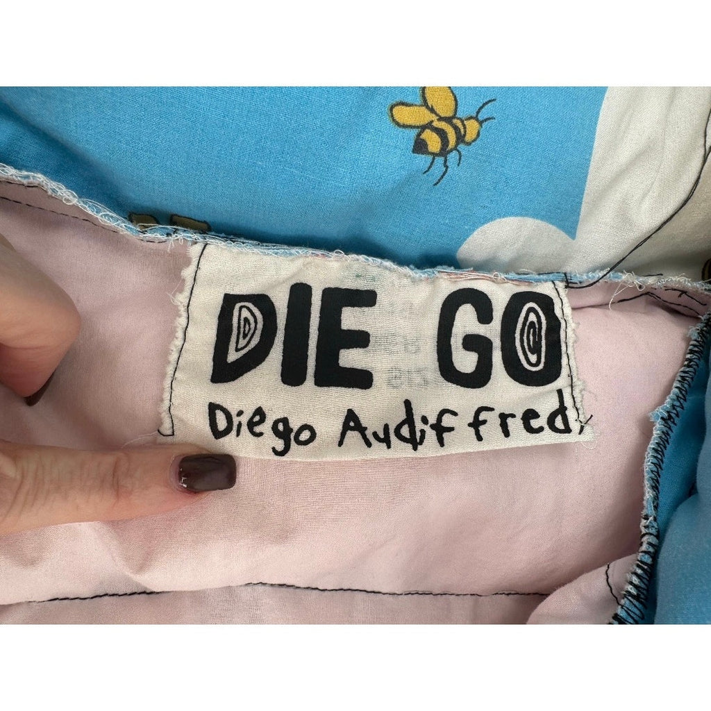 Unisex Adults Die.Go Studios Blue "Winnie The Pooh" Puffer Jacket One Size