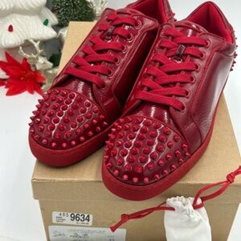 Men's Christian Louboutin SEAVASTE orlato flat sneakers size 45 made in Italy