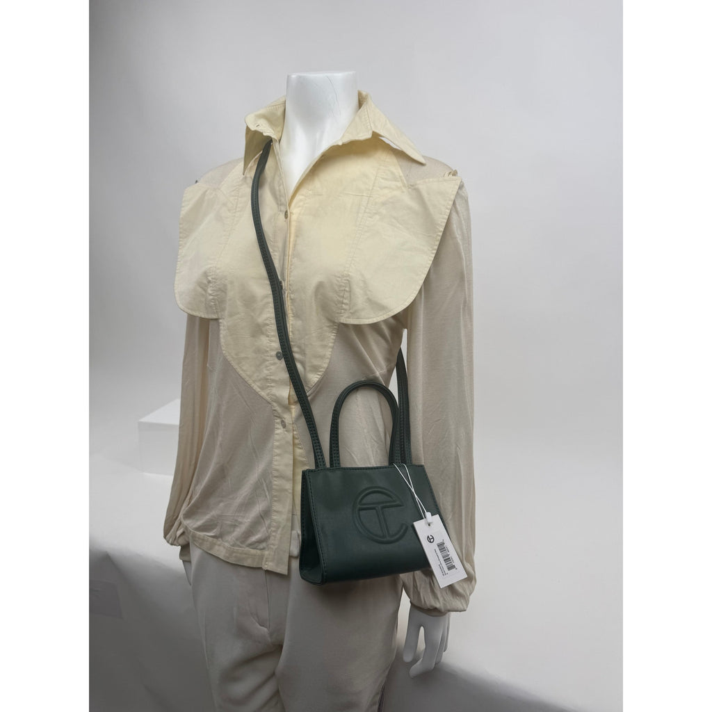 Telfar NWT Olive Green Giftable Small Shopper Bag