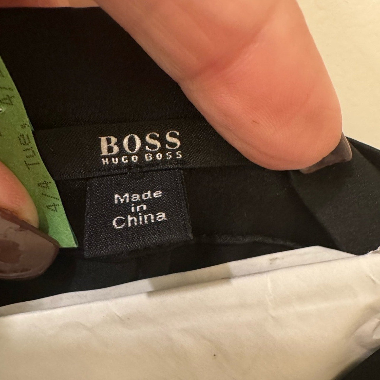 Hugo Boss Black button up silk Dress Shirt with Ruffle Detail women’s size 10