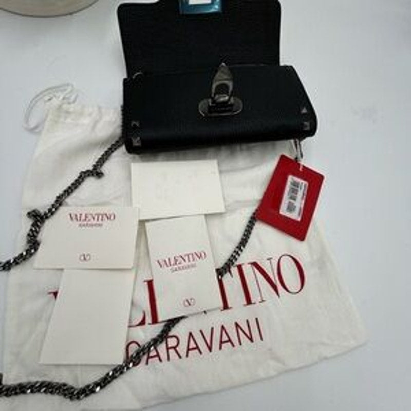 Women's Valentino Garavani rock stud, wallet on a chain made in Italy