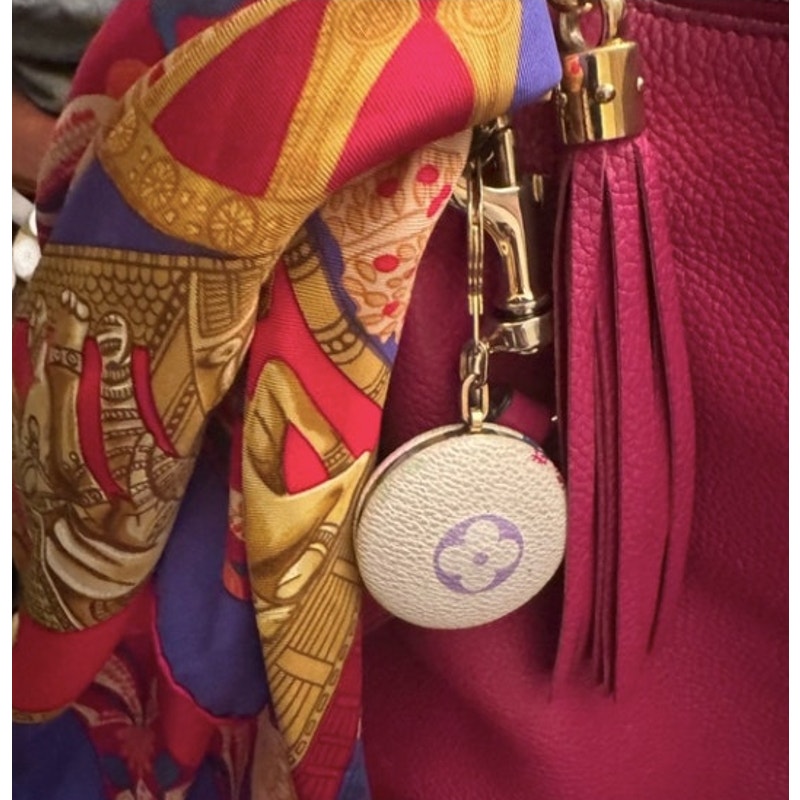 Louis Vuitton Murikami Monogram  Light up Keychain/bag charm with gold detail