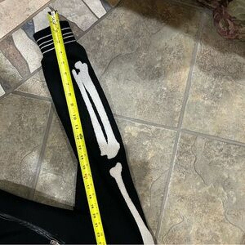 Men's Amiri bones wool black varsity jacket size 52/ extra large