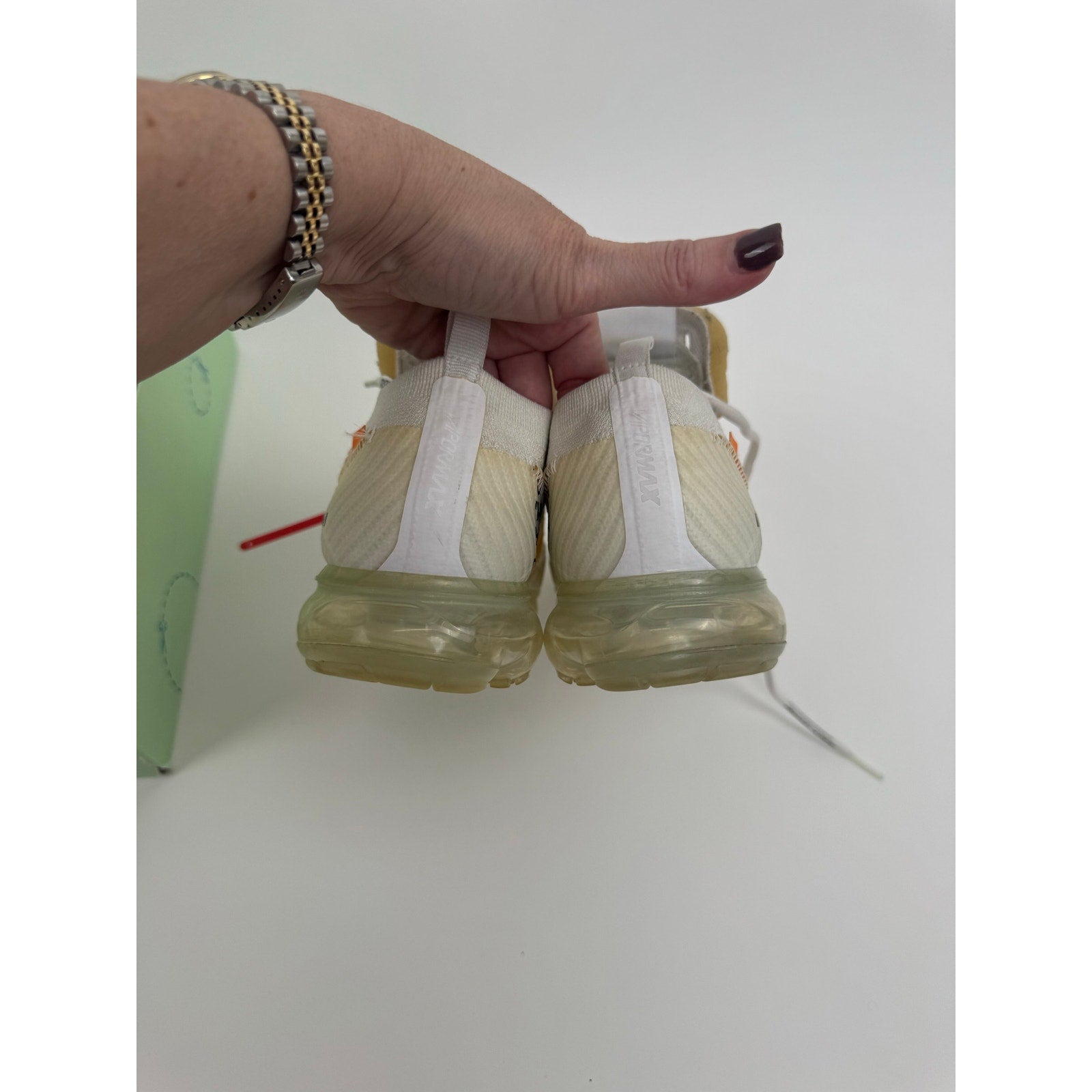 Men’s Nike x Off-White Air VaporMax Flyknit “White” AA3831-100 Size 8.5