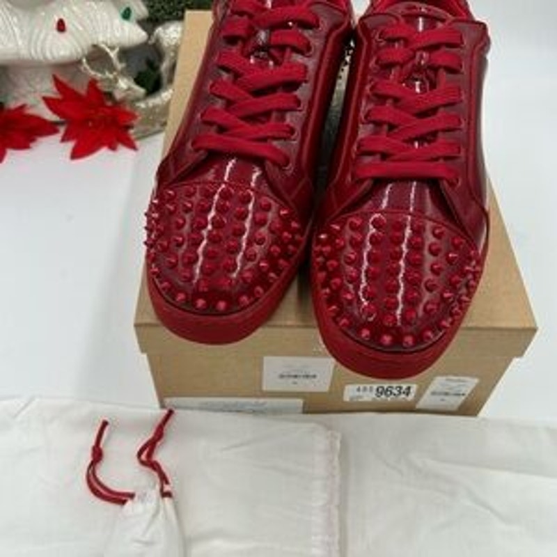 Men's Christian Louboutin SEAVASTE orlato flat sneakers size 46 made in Italy