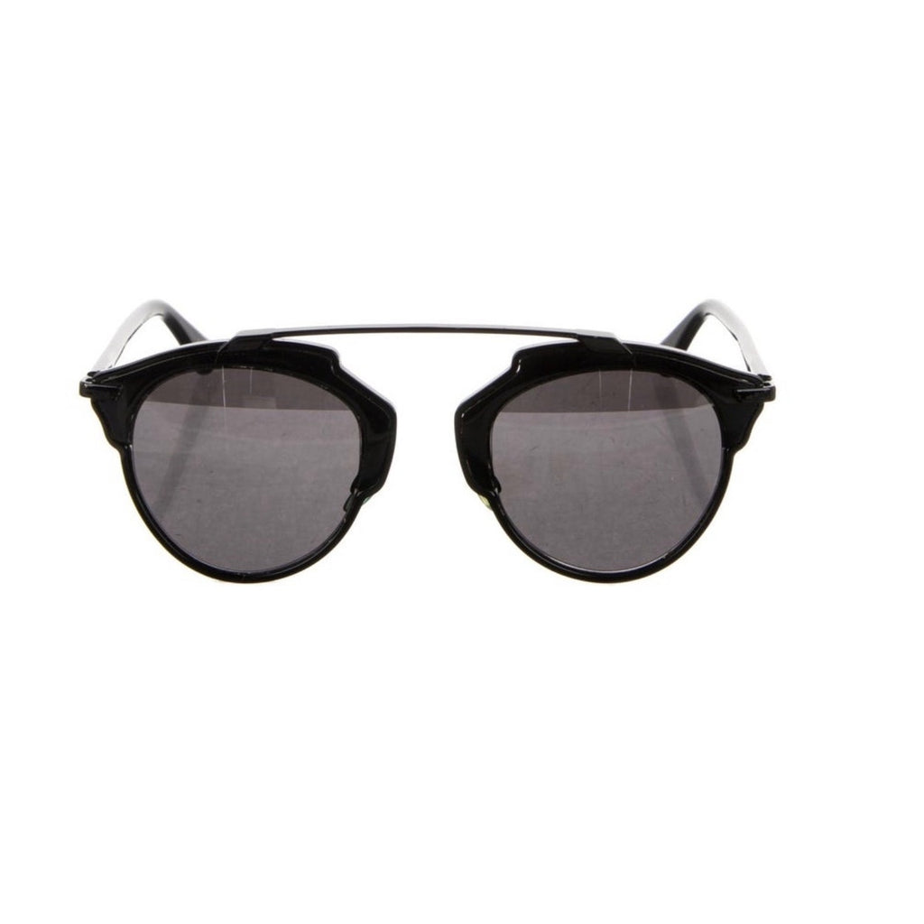 Christian Dior Women's SoReal Black Tortoiseshell Round Sunglasses