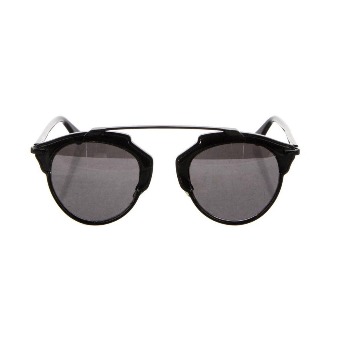 Christian Dior Women's SoReal Black Tortoiseshell Round Sunglasses