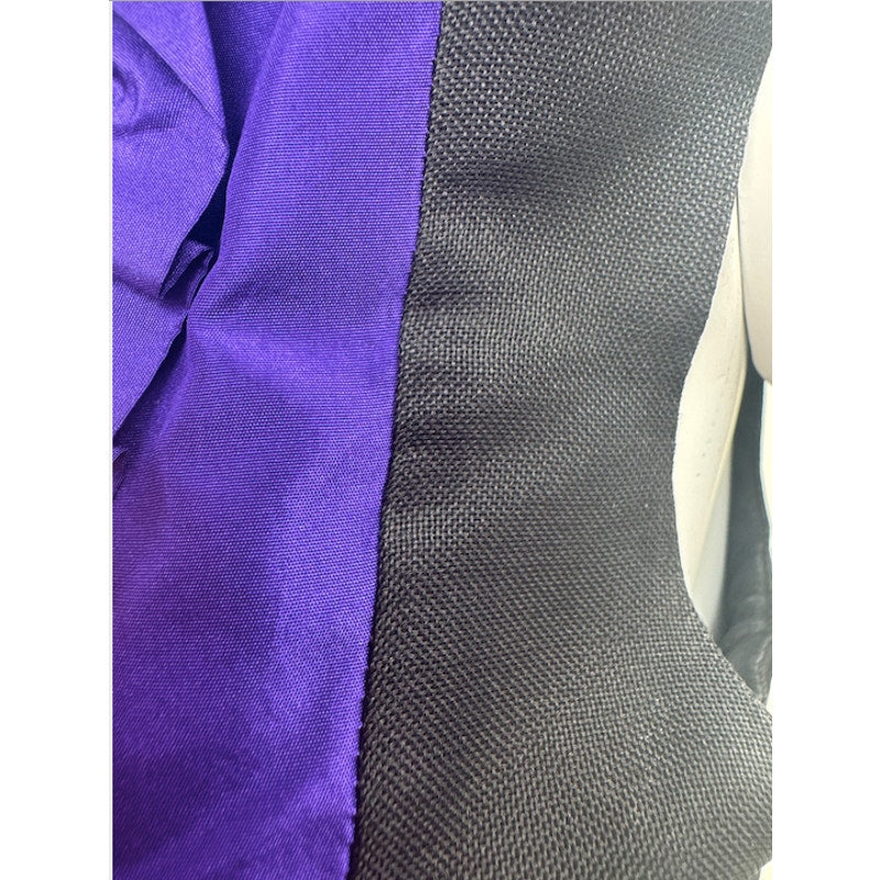 Miu Miu NWOT Black & Purple 100% Silk Ruffle Blouse Size IT 40 / US 4