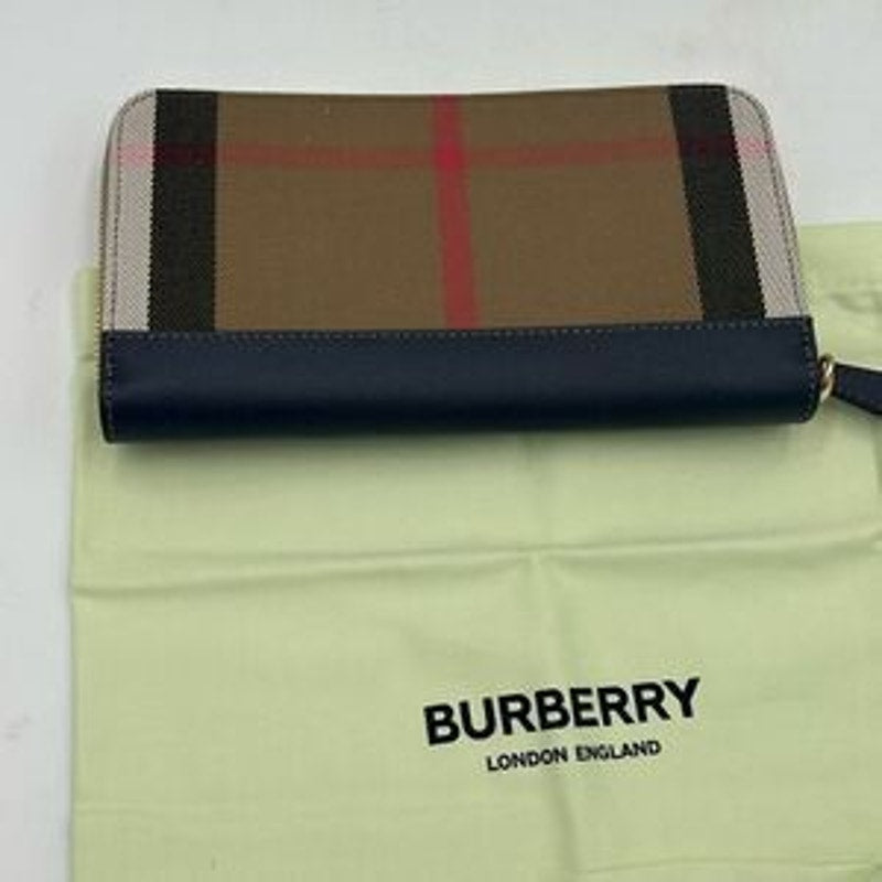 Women’s Burberry classic check zip around wallet made in Italy