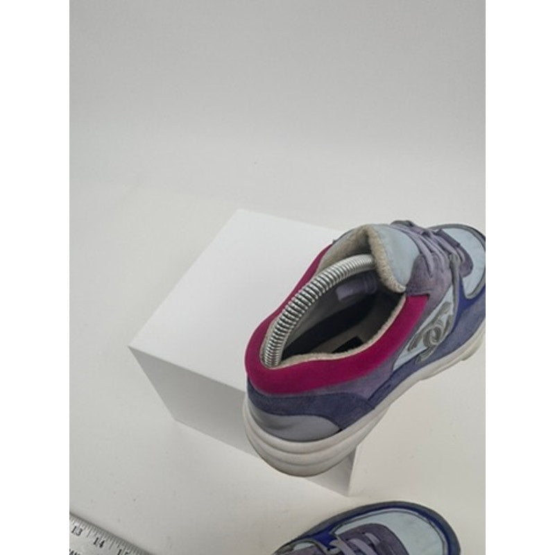 Chanel CC Logo Suede Runner Sneakers G34360 – Size 37 – Made in Italy