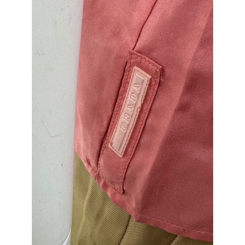 Prada NWT 100% Silk Pink Ruffle Sleeve Blouse Top IT 42 US 6-8 Made in Italy