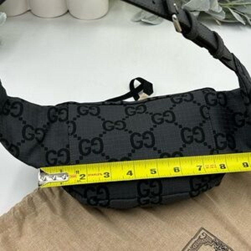 Gucci unisex jumbo GG nylon adjustable belt bag size 80 cm made in Italy
